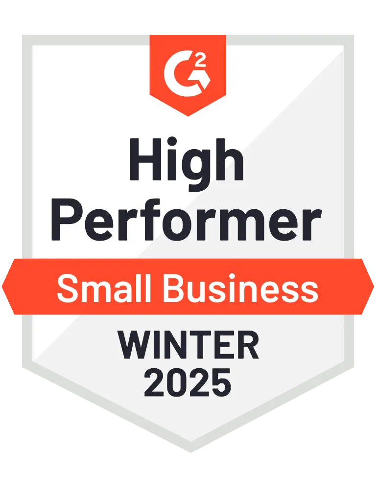 G2 High Performer, Field Service Management, Small Business