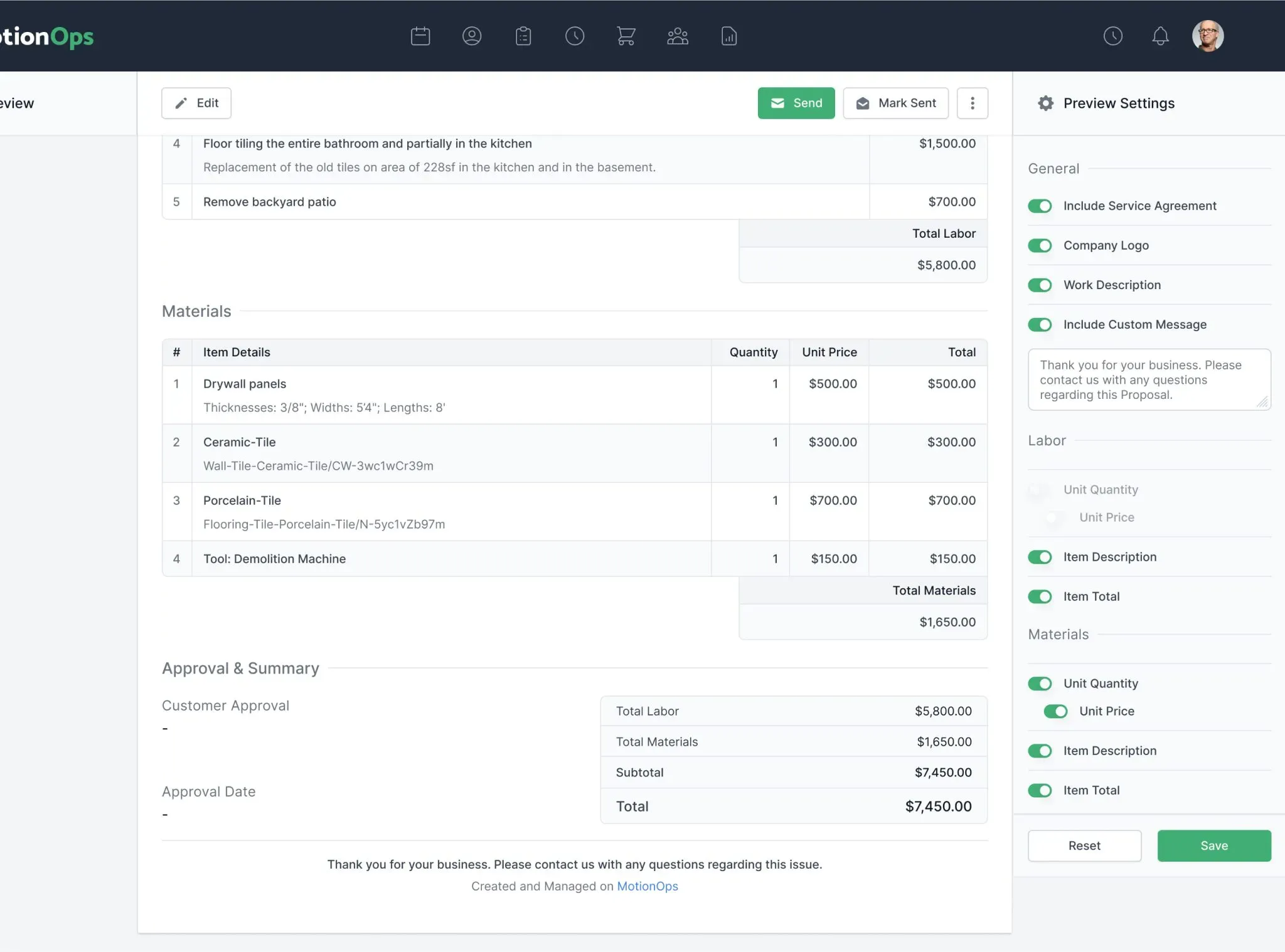 Fully Customizable Proposals